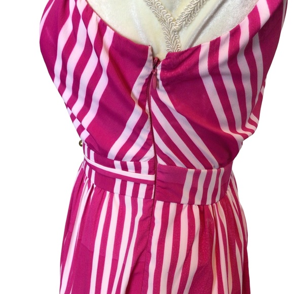 Southern Frock One Shoulder Pink and White dress size Small - Picture 4 of 7